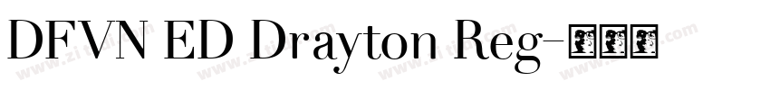DFVN ED Drayton Reg字体转换